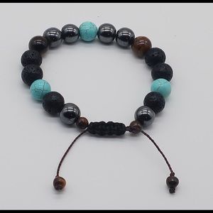 REMINGTON BRACELET MEN'S GEMSTONE SLIDER BRACELET